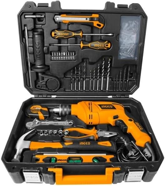Ingco 650W Hammer Drill + 101 Piece Tool Set - HKTHP11021