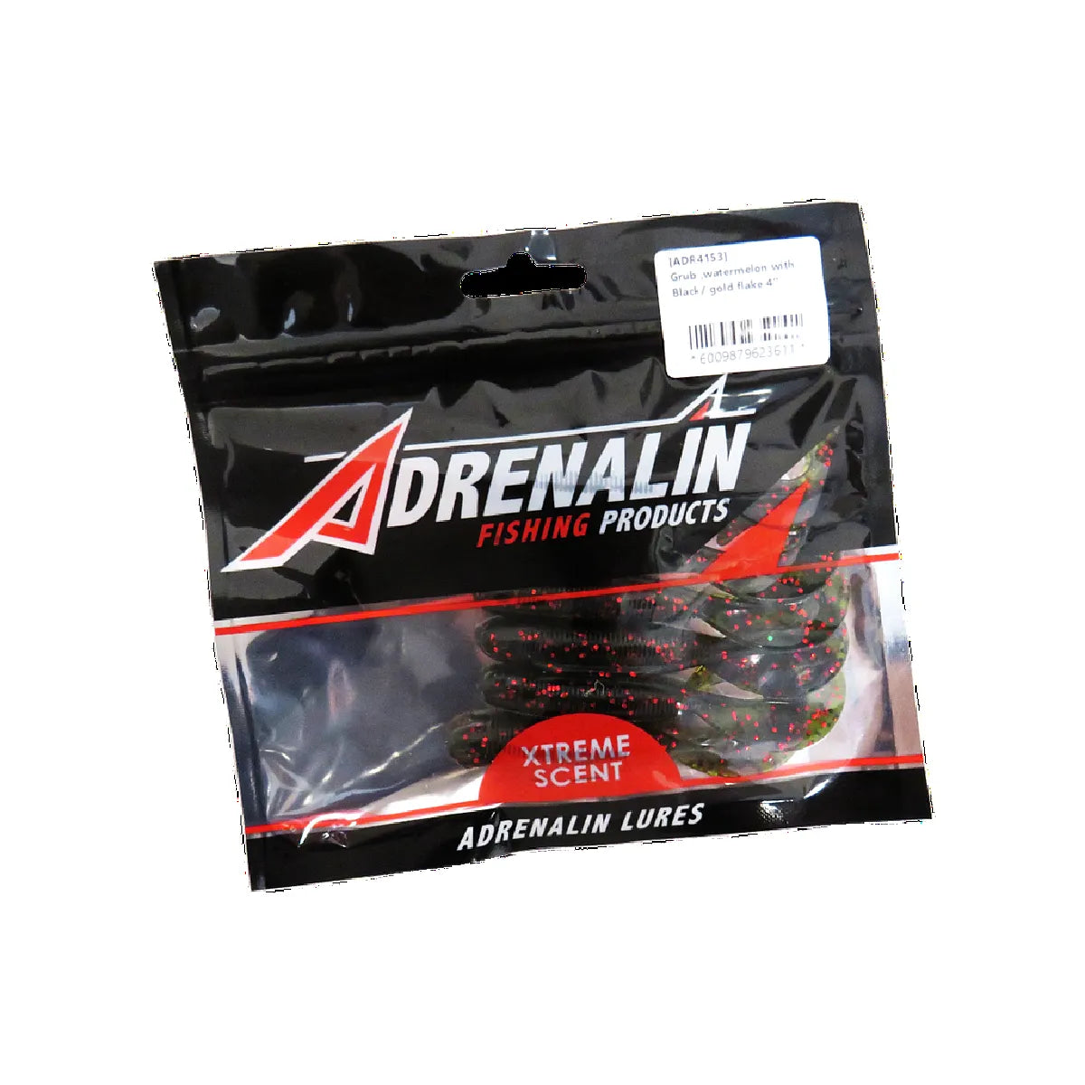 Adrenalin Grub Watermelon with Black/gold Flake 4 35.00 Fishing
ADR4181-1-ADR 6009879623741 Adrenalin Fluke