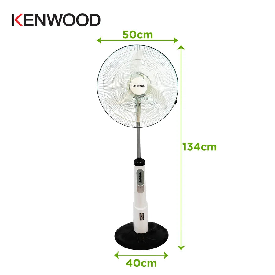 Kenwood - Pedestal Fan 40cm White with Rechargeable Battery - IFP95.000WH