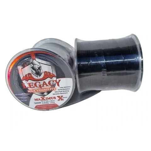 Legacy Maximus Black Invisible Line 500m 10Lb