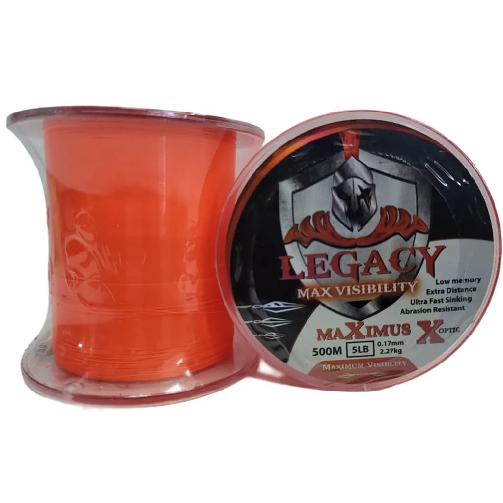 Legacy Maximus Invisible Line 500m 5Lb Orange