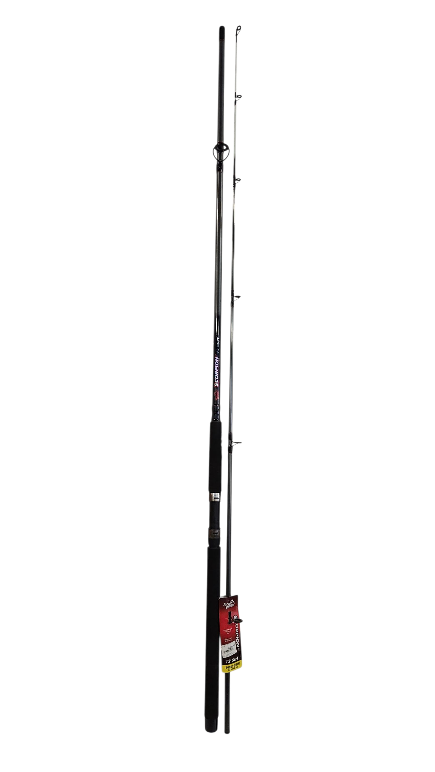 Jarvis Walker Scorpion 2pc Surf Spinning Rod 12ft