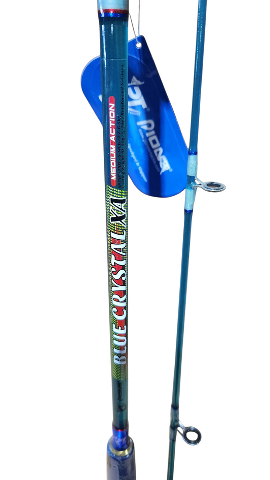 Pioneer Blue Crystal Spinning Rod