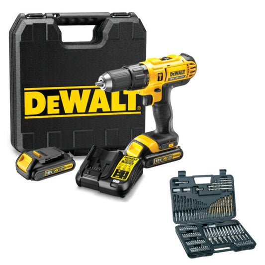 DEWALT 18V Hammer Drill & Bit Set - DCD776S2A