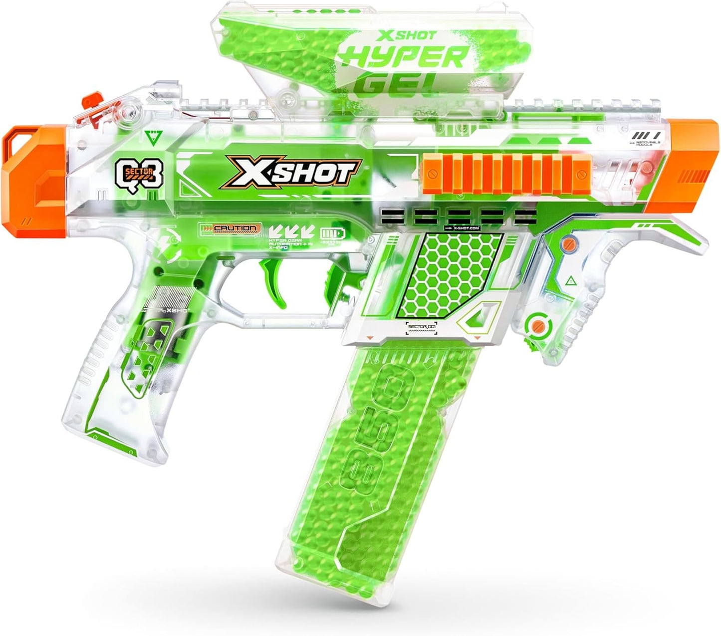 Zuru X-Shot Hyper Gel Glow In The Dark NightStrike Blaster
