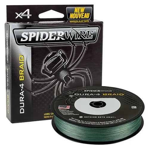 Spider Dura 4 Braid Line 10 lb 125 yd Moss Green