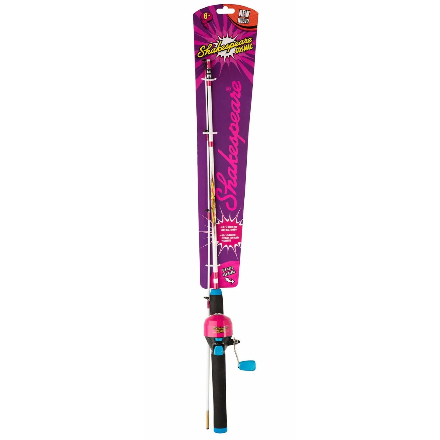 2pc 4 6 Shake Cosmic ML Spin Rod Combo raspberry