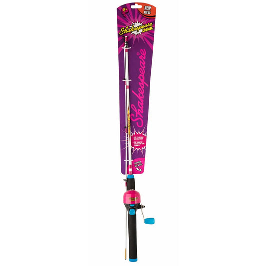 2pc 4 6 Shake Cosmic ML Spin Rod Combo raspberry