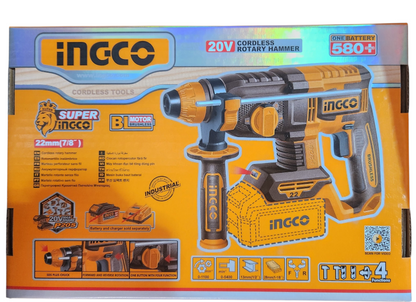 Ingco Cordless Rotary Hammer Drill 20V 22mm - CRHLI21228
