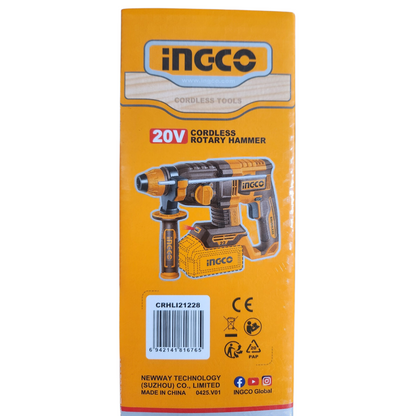 Ingco Cordless Rotary Hammer Drill 20V 22mm - CRHLI21228