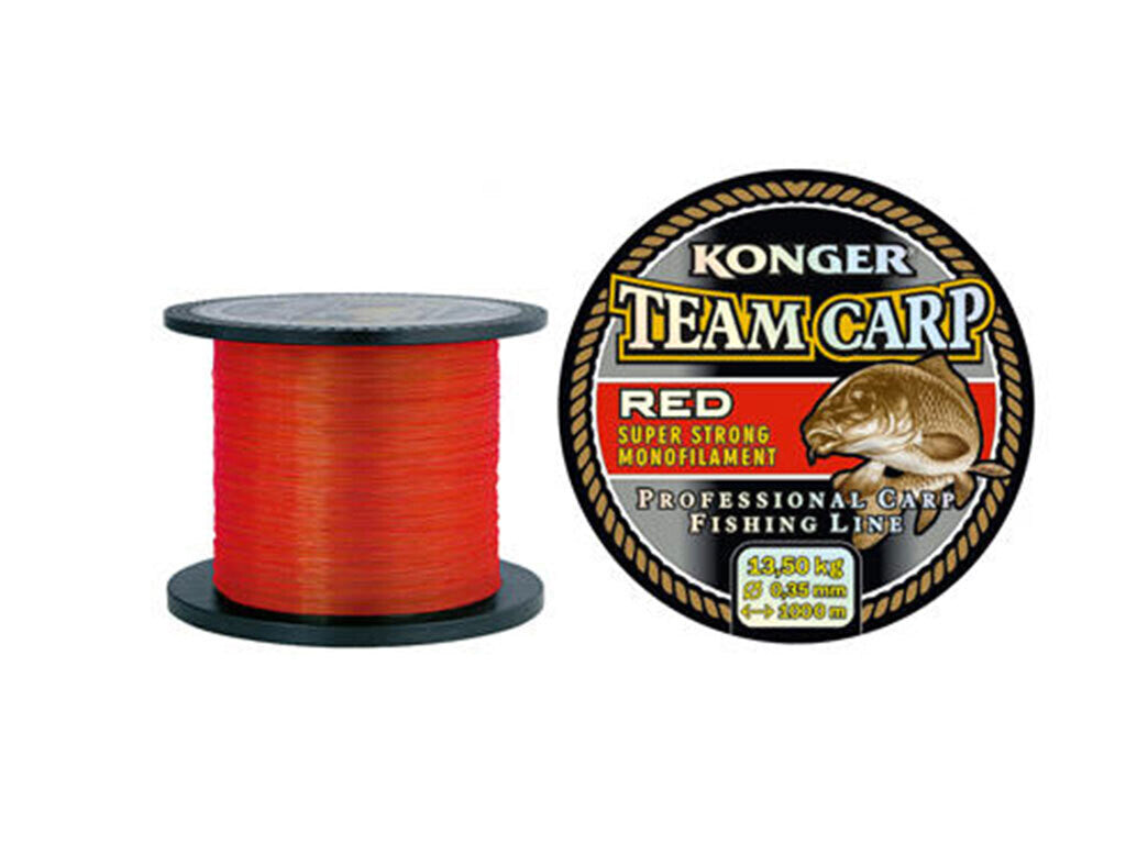 Konger Team Carp Line Red 0.30mm 1000m