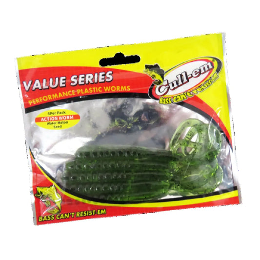 Cull-em Value Series Action Worm Watermelon Seed
