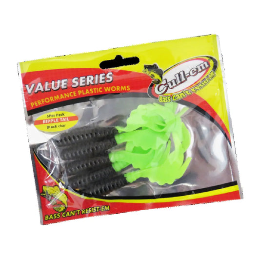 Cull-em Value Series Ripple Tail Black/Charcoal