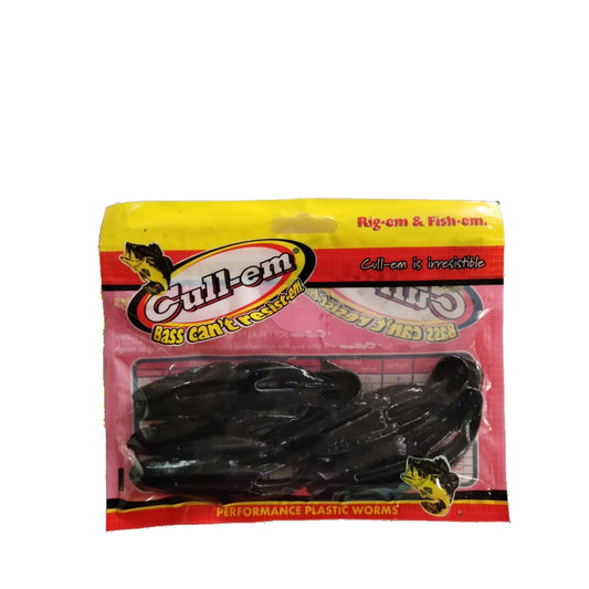 Cull-em soft Plastic Baits Frog Black Purple