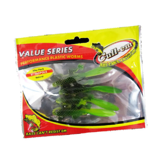 Cull-em Value Series Ring Worm Tadpole 3' 4P/P