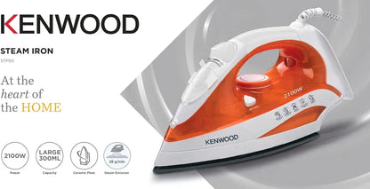 Kenwood - Ceramic Soleplate Steam Iron 2100W - STP50