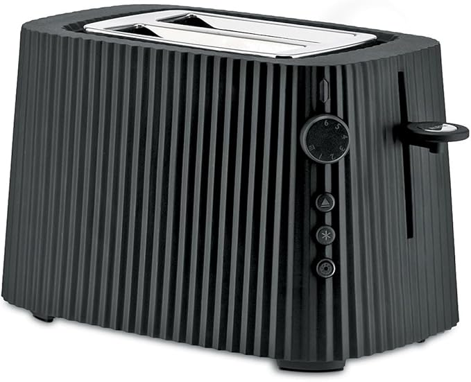 Alessi Plissé MDL08 - 2 Slice Toaster Black