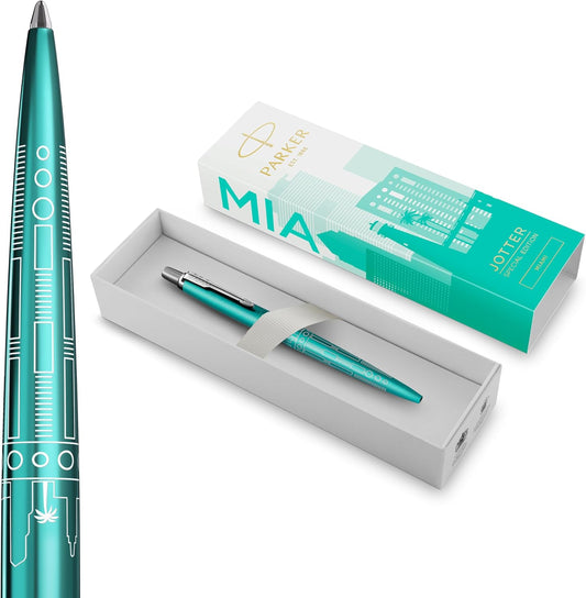 Parker Jotter Special Edition Miami Ball Pen  (blue medium ink)