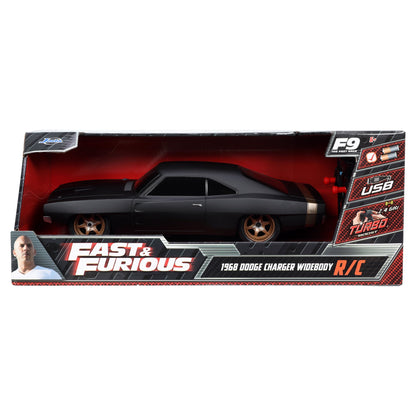 Jada Toys Fast & Furious 1:16 Dom's 1968 Dodge Charger Widebody RC Radio Control Car