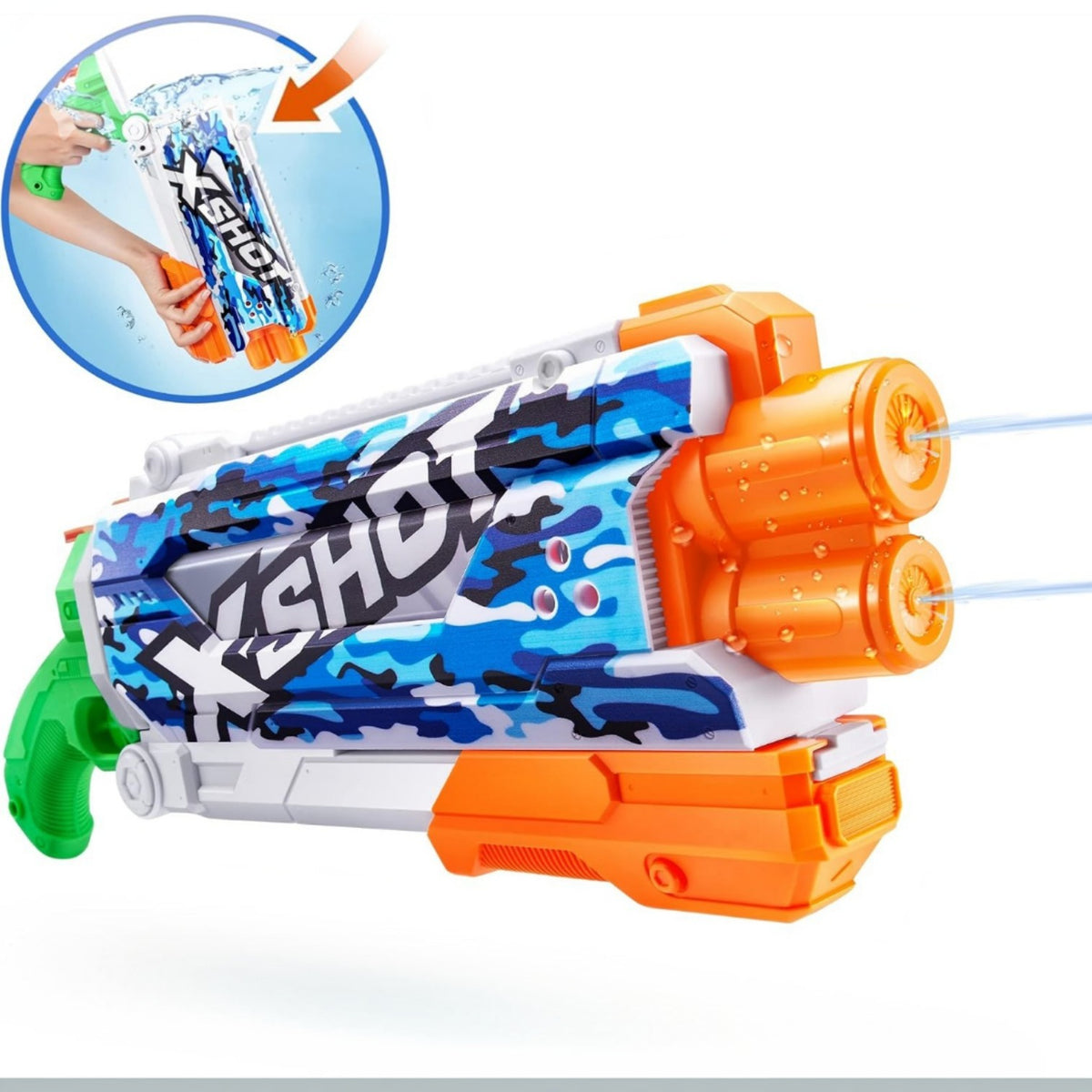 ZURU X-Shot Skins Fast Fill Pump Action Water Blaster