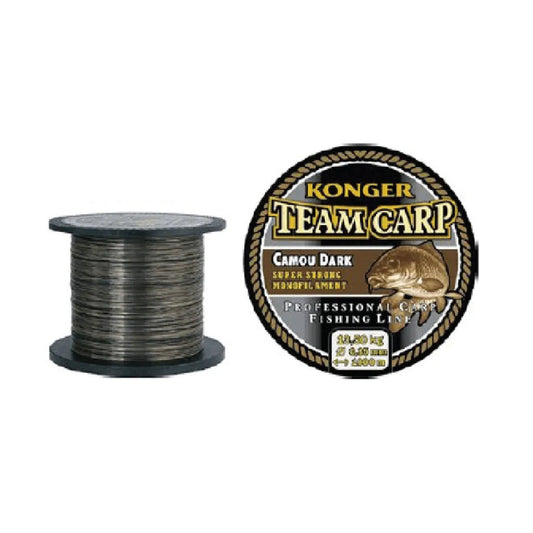 Konger Team Carp Line Dark Grey 0.30mm 1000m