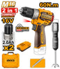 INGCO 16v Cordless Drill and Cordless  Hand Blender - CKLI1628