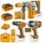Ingco Combo Kit -  Rotary Hammer Drill, Impact Wrench and Impact Drill 20v -  COSLI250281