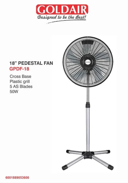 Goldair 18″ Pedestal Fan -GPDF-18