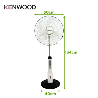 Kenwood - Pedestal Fan 40cm White with Rechargeable Battery - IFP95.000WH