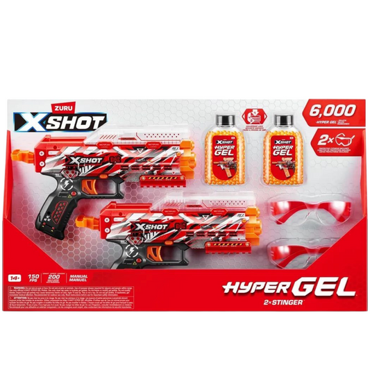 X-Shot  Hyper Gel Stinger Blaster Twin Pack