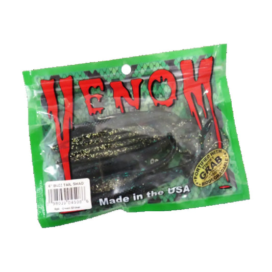 Venom Buzz Tail Shad 6 Golden Shiner