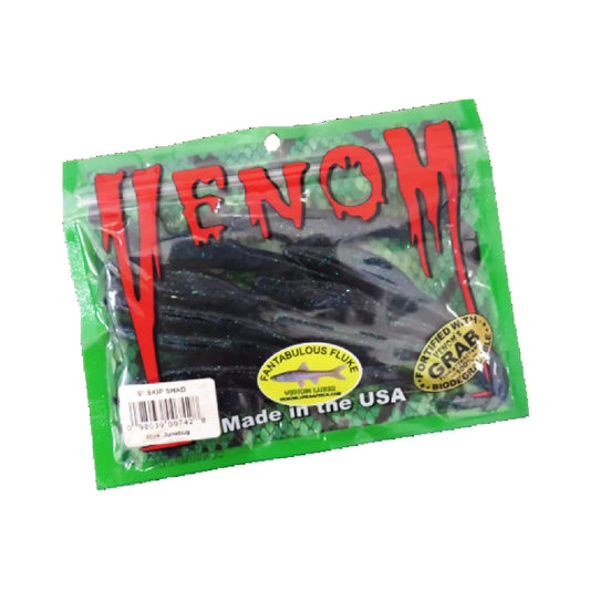 Venom Skip Shad 5 Junebug