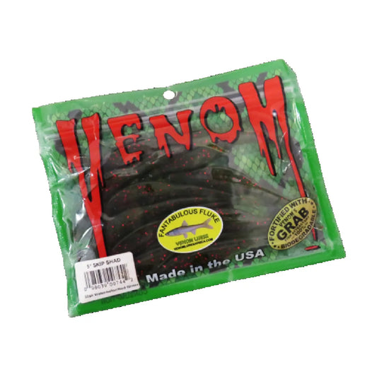 Venom Skip Shad 5 Watermelon-Red-G