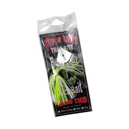 Venom Trac-rite Buzz Baits White/White Chartreuse