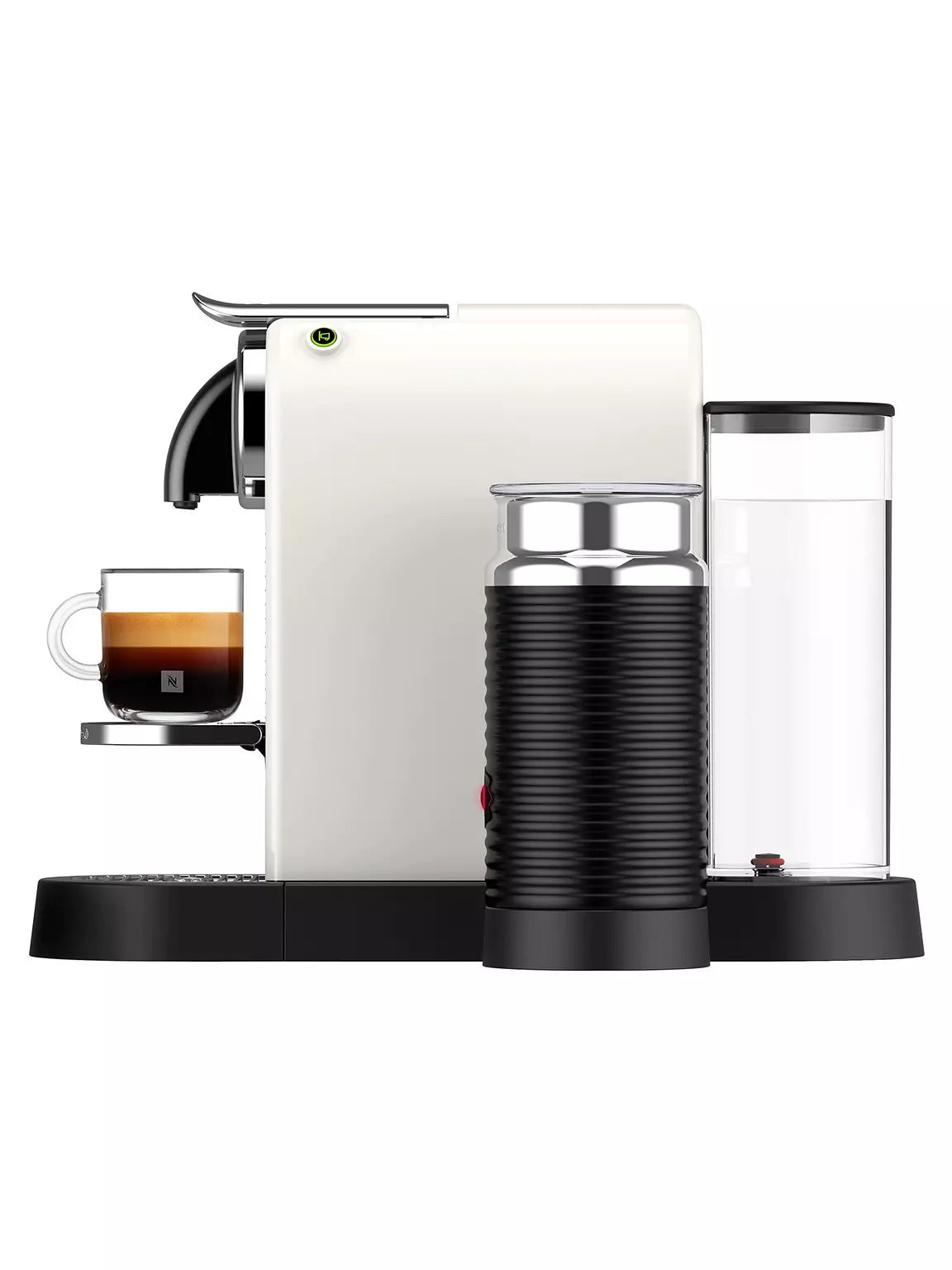 Nespresso Citiz Automatic Espresso Machine With Aeroccino Milk Frother - White