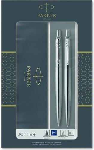 Parker Jotter Stainless  Steel Ballpoint Pen & Pencil Set