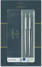 Parker Jotter Stainless  Steel Ballpoint Pen & Pencil Set
