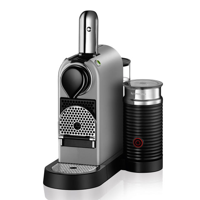 Nespresso Citiz Automatic Espresso Machine With Aeroccino Milk Frother - Silver