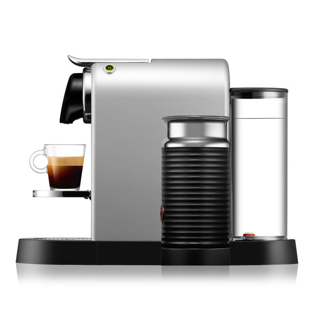 Nespresso Citiz Automatic Espresso Machine With Aeroccino Milk Frother - Silver