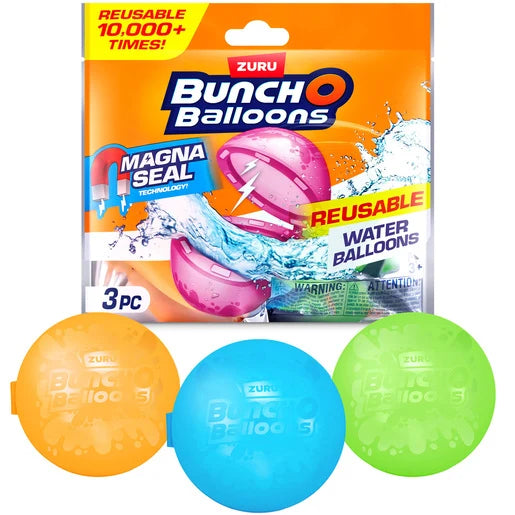 Zuru Bunch O Balloons- Reuseable Water Balloons 3pcs