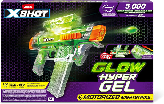 Zuru X-Shot Hyper Gel Glow In The Dark NightStrike Blaster