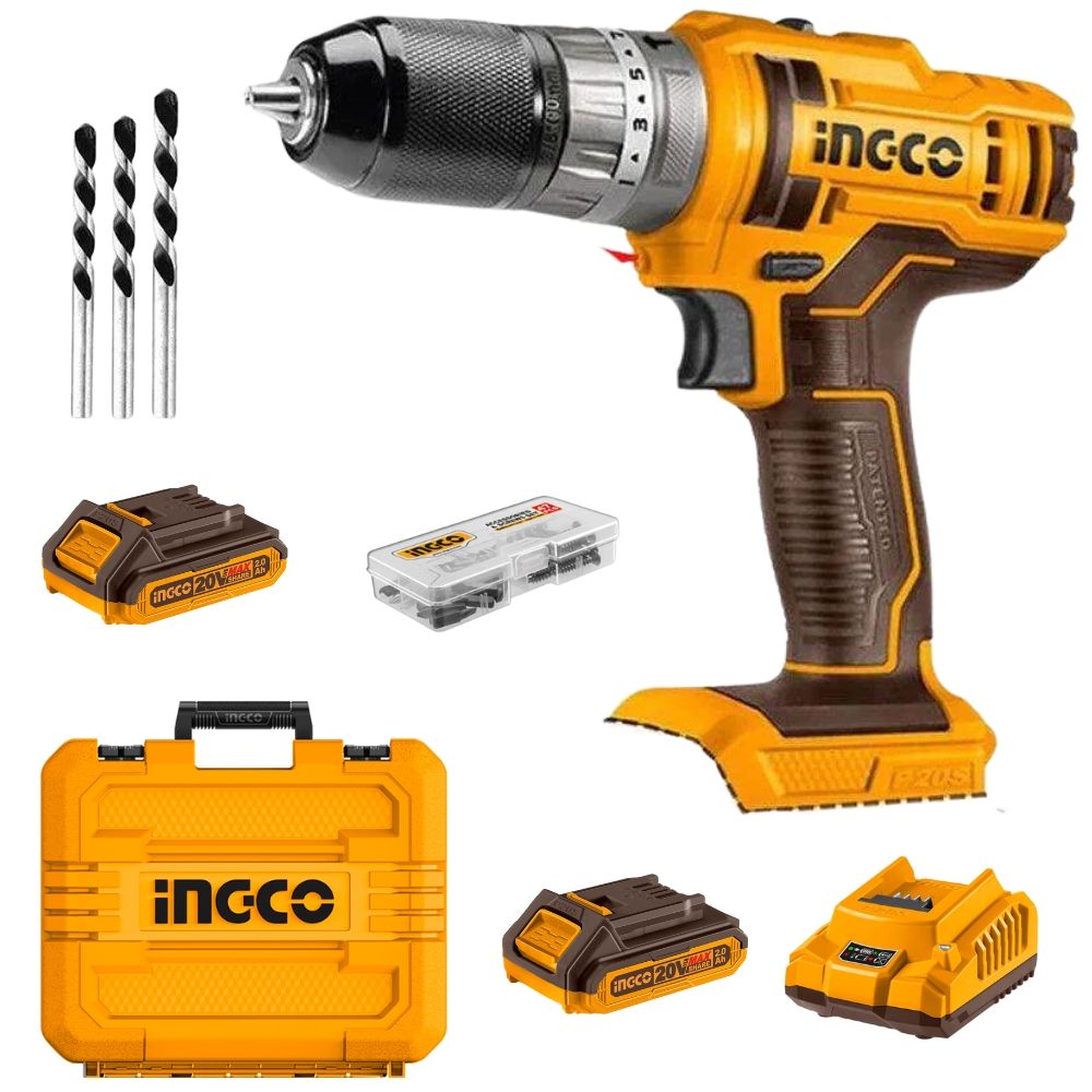 Ingco Cordless Impact Drill Kit 45NM - CIDLI201452
