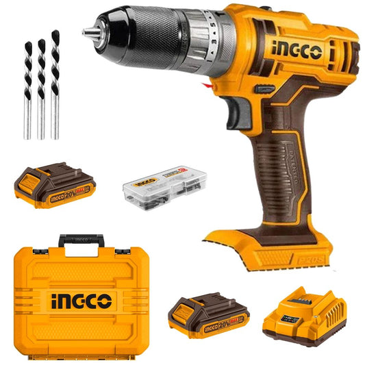 Ingco Cordless Impact Drill Kit 45NM - CIDLI201452