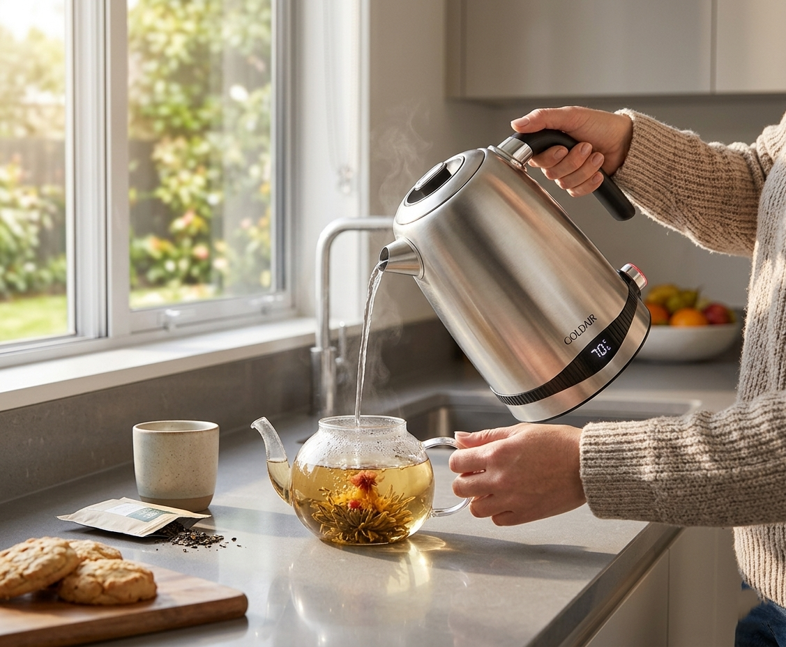 Goldair 1.7L Digital Cordless Kettle 2000W - GDSK8702