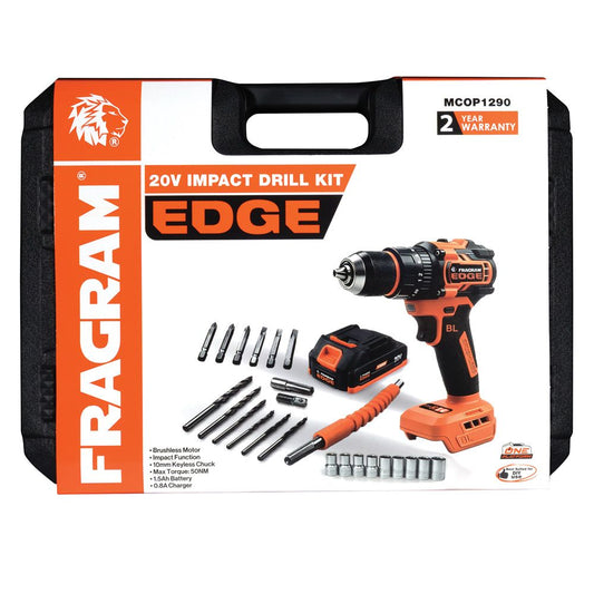Fragram Edge 20V Brushless Cordless Impact Drill Kit -MCOP1290